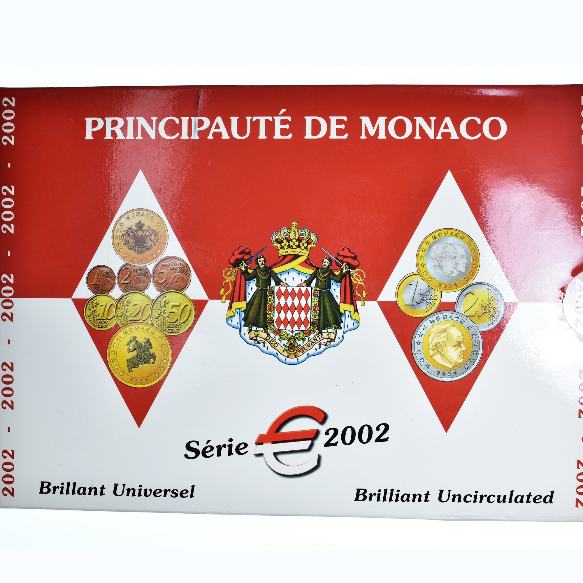 Monako, 
  
  1 cent až 2 eura, 
  
  Rainier III