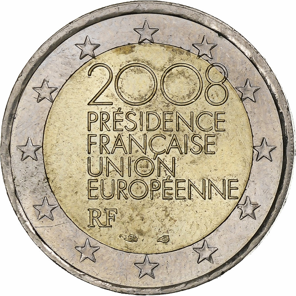 Francie, 
  
  2 eura, 
  
  Předsednictvo francouzské unie v Evropě