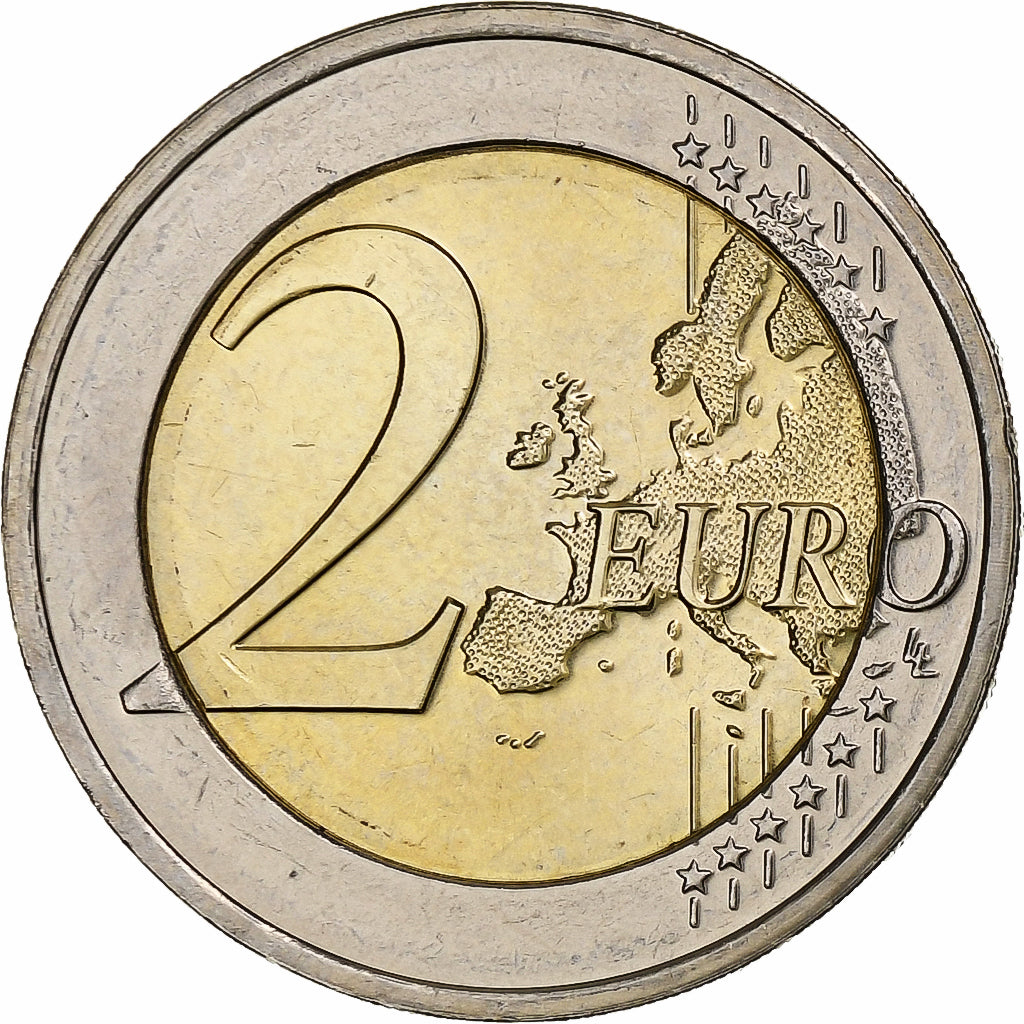 Lucembursko, 
  
  2 eura, 
  
  175e výročí smrti velkého dua Guillaume Ier