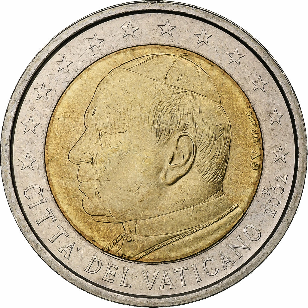 Vatikán, 
  
  Jean-Paul II, 
  
  2 eura