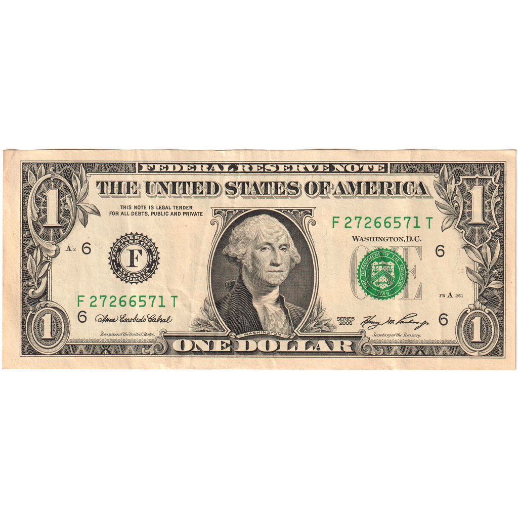 Spojené státy, 
  
  1 dolar, 
  
  UNC(63)